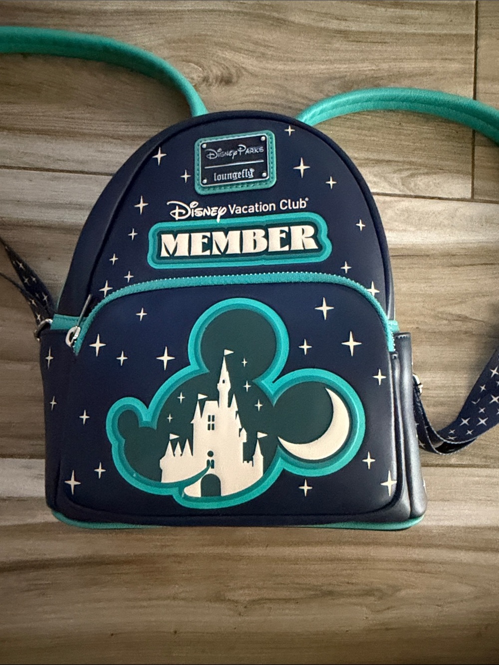 Loungefly Disney Vacation Club Member Mini Backpack - Navy & Teal